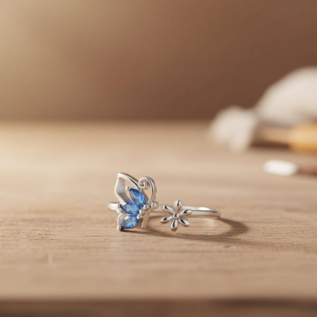 Butterfly Sapphire Ring