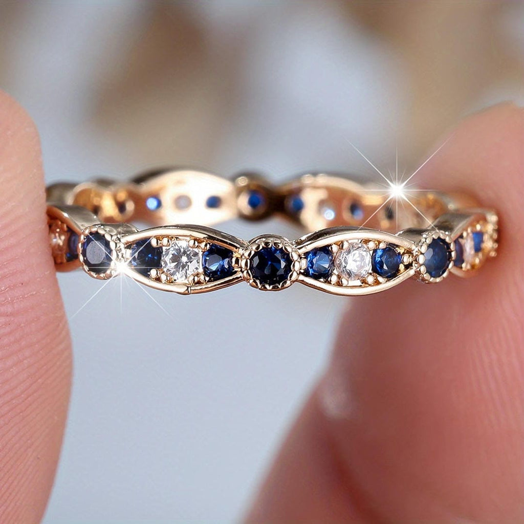 Sapphire Midnight Band Ring