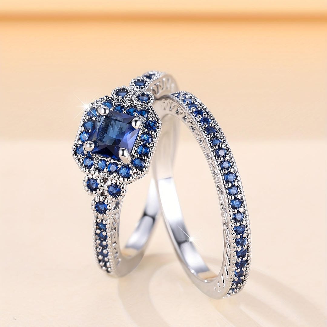 Vionetta Sapphire Mosaic Ring