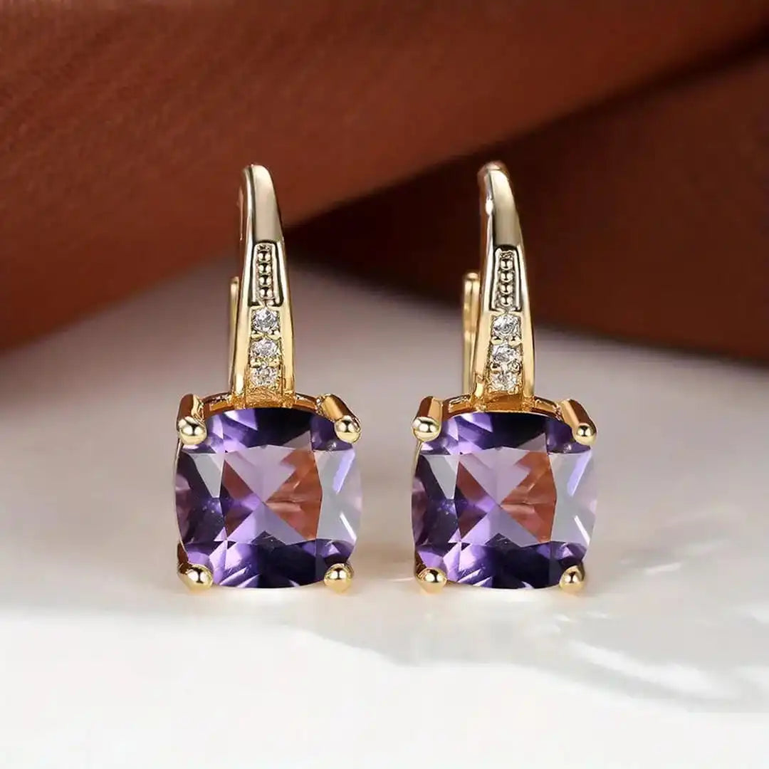 Mystic Sapphire Stone Earrings