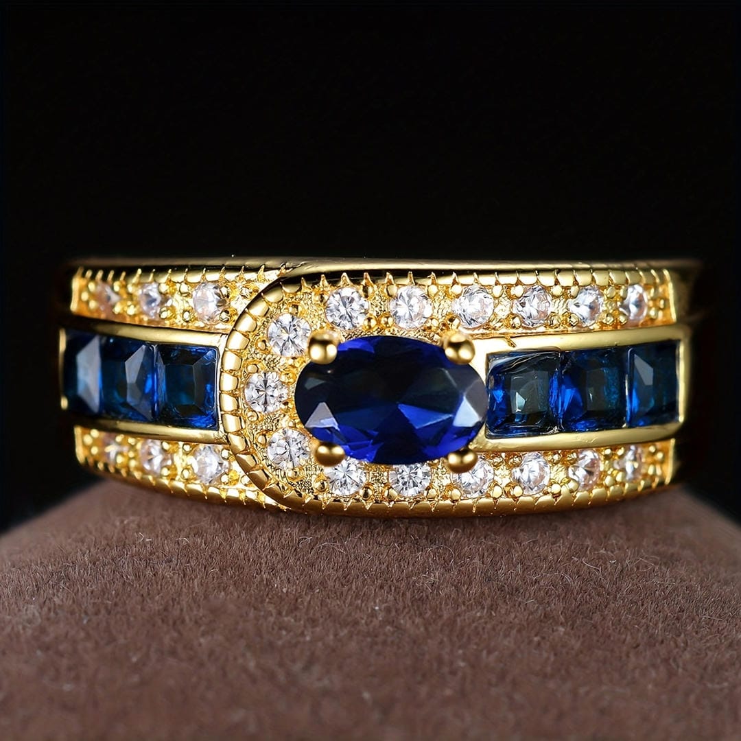 Royal Golden Sapphire Ring