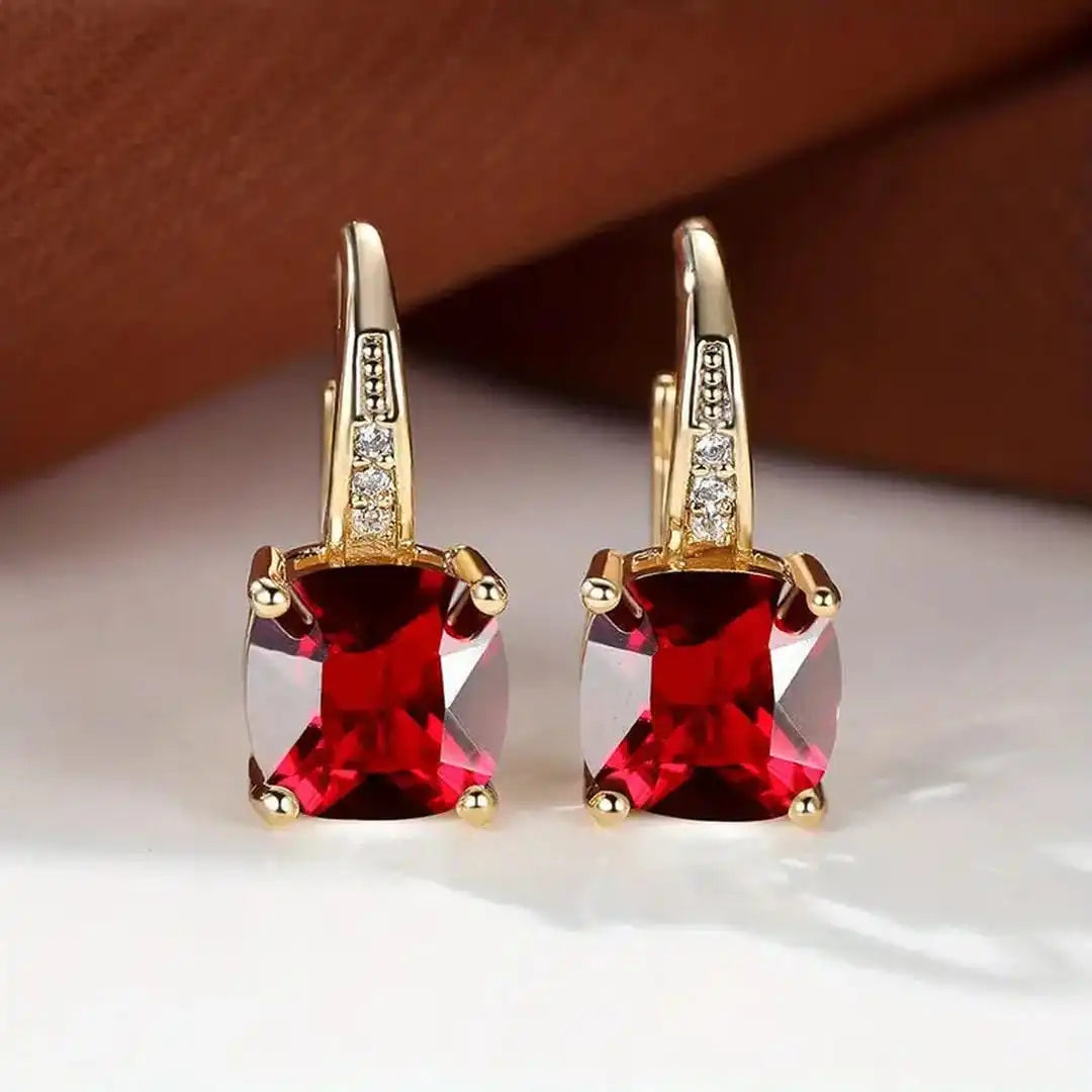 Mystic Sapphire Stone Earrings
