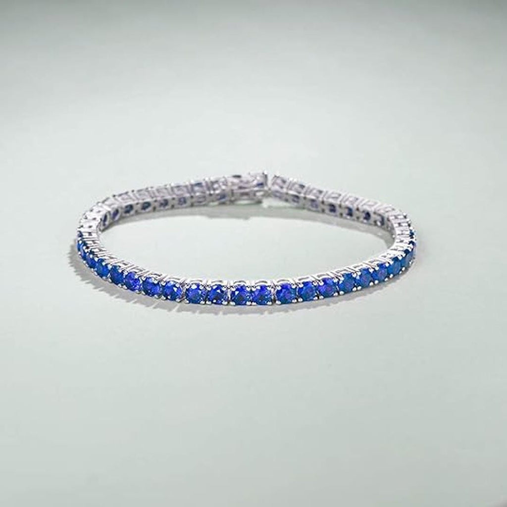 Sapphire Blue Tennis Bracelet