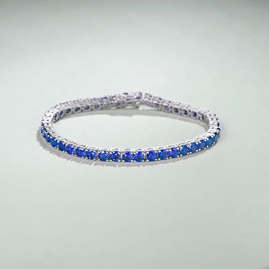Sapphire Blue Tennis Bracelet