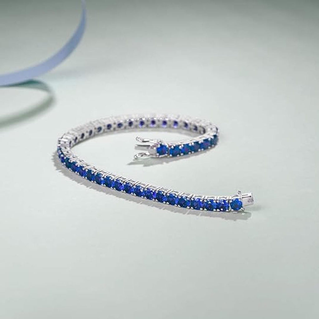 Sapphire Blue Tennis Bracelet
