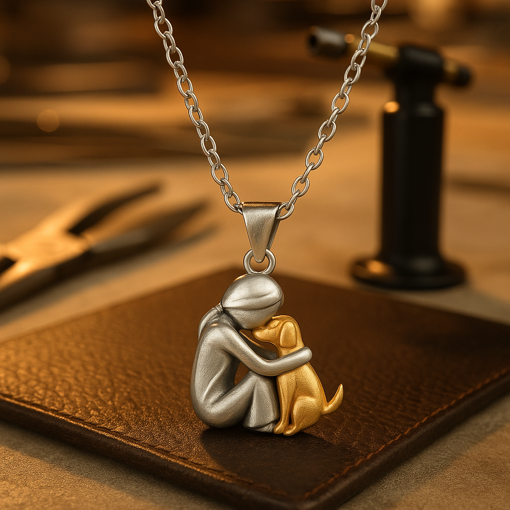 Susan Jewelry | Dog Embrace Necklace
