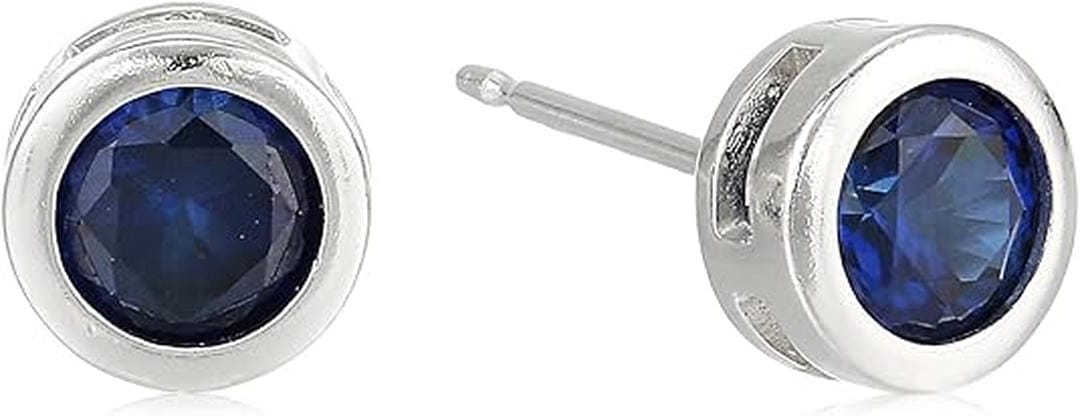 Sapphire Stud BezelEarrings