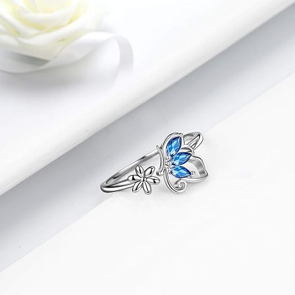 Butterfly Sapphire Ring
