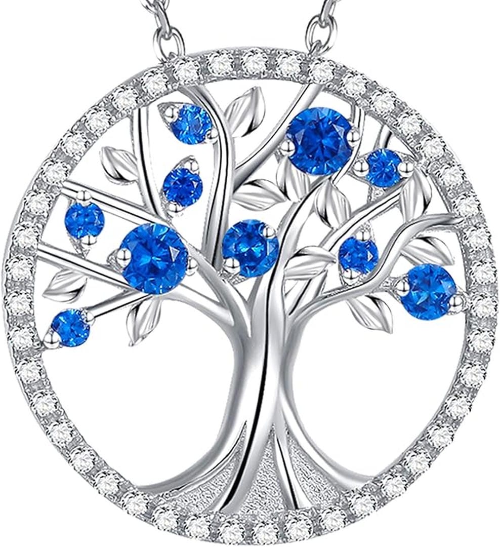 Sapphire Tree of Life Necklace