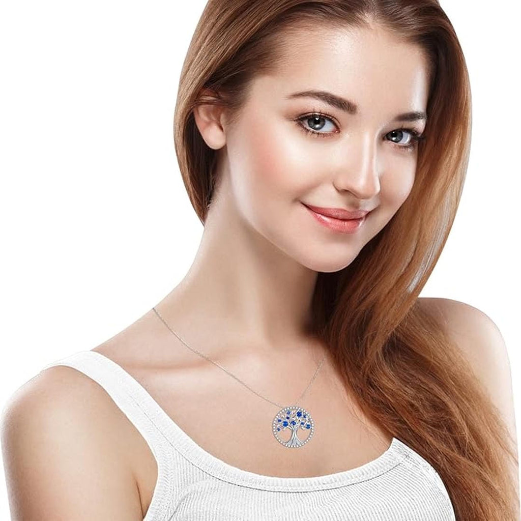 Sapphire Tree of Life Necklace
