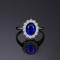 Classic Halo Sapphire Ring