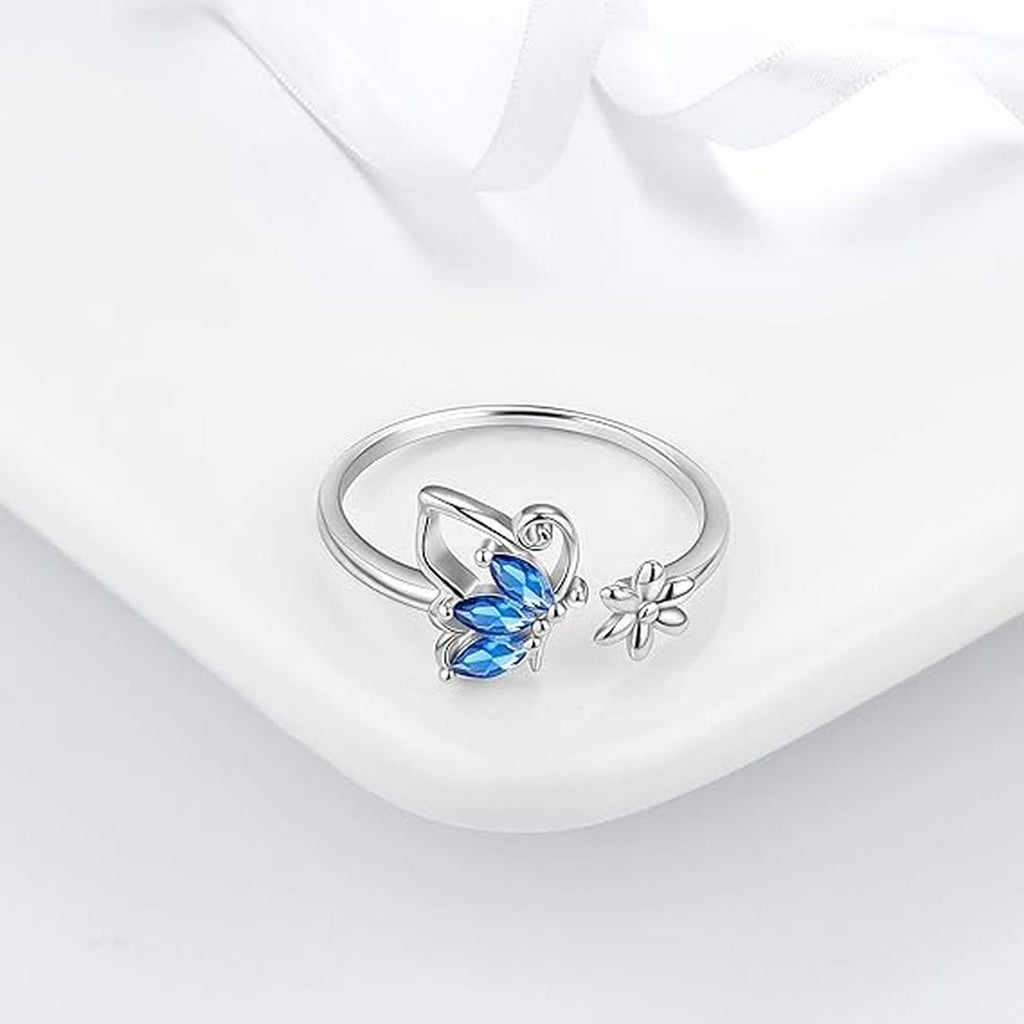 Butterfly Sapphire Ring