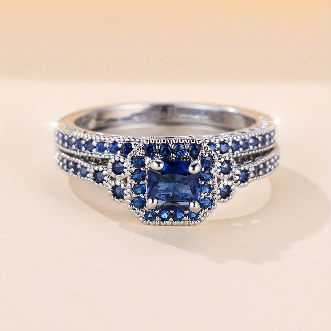 Vionetta Sapphire Mosaic Ring