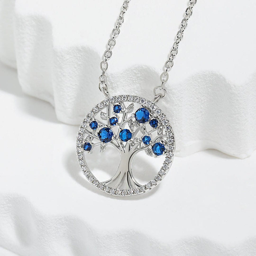 Sapphire Tree of Life Necklace