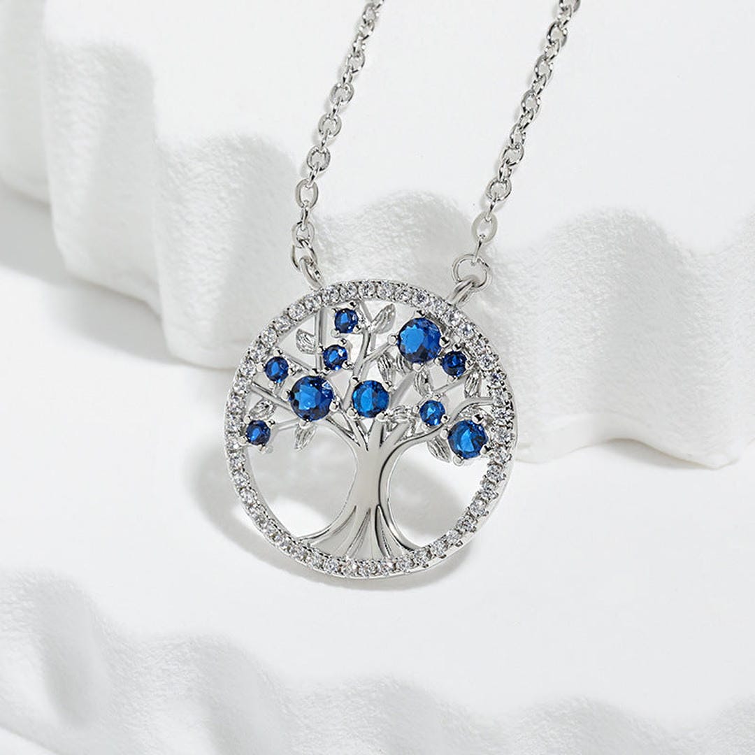 Sapphire Tree of Life Necklace