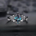 Sapphire Zirconia Ring Set