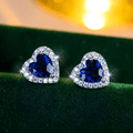 Sapphire Stud Earrings Earrings