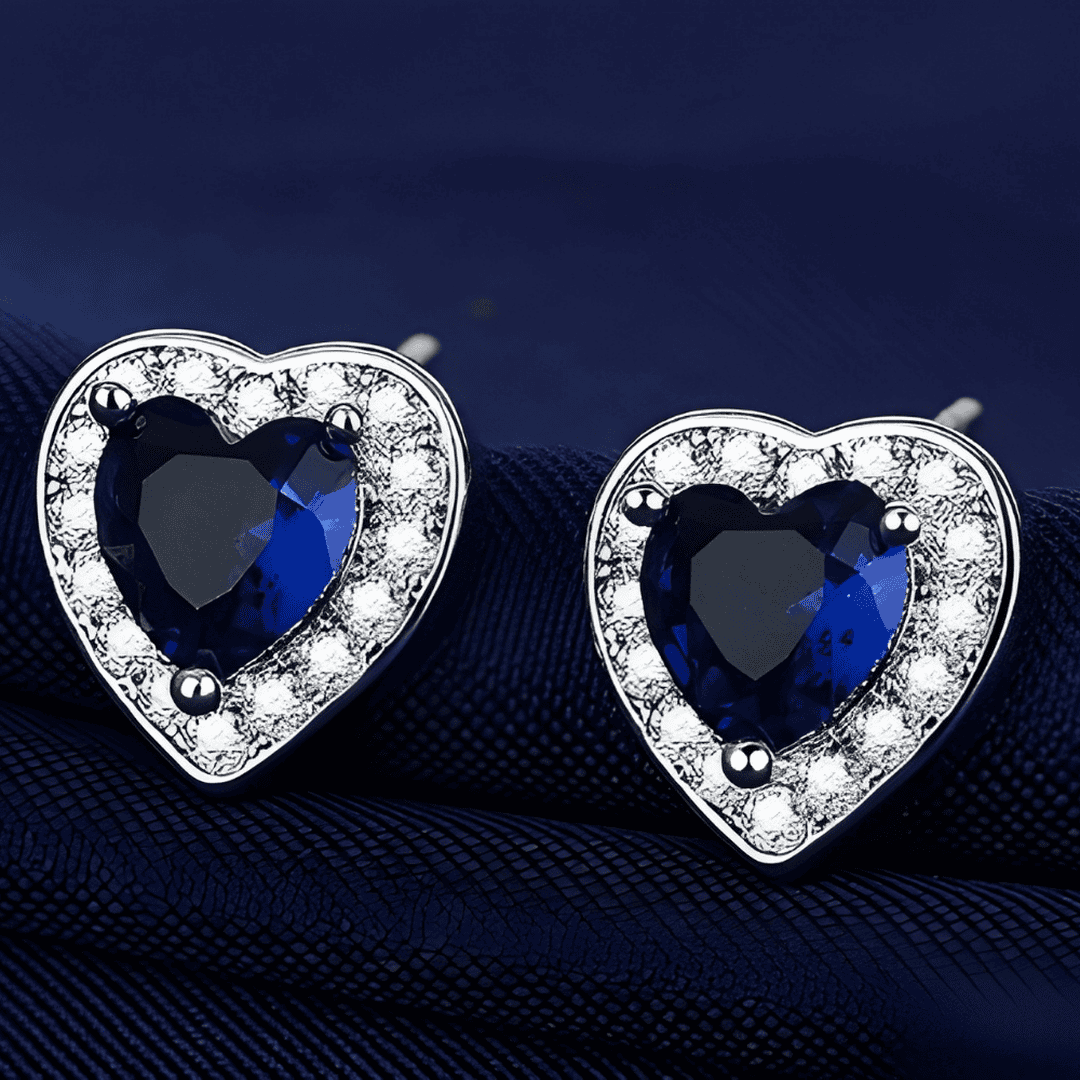 Sapphire Stud Earrings Earrings
