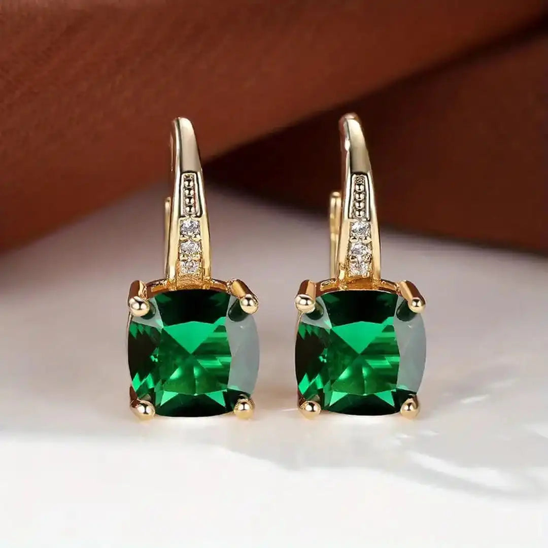 Mystic Sapphire Stone Earrings