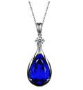 Sapphire Pendant Infinity Necklace
