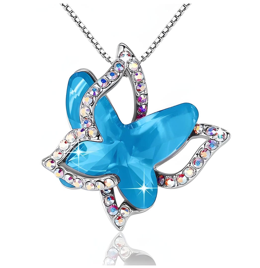 Butterfly Sapphire Necklace